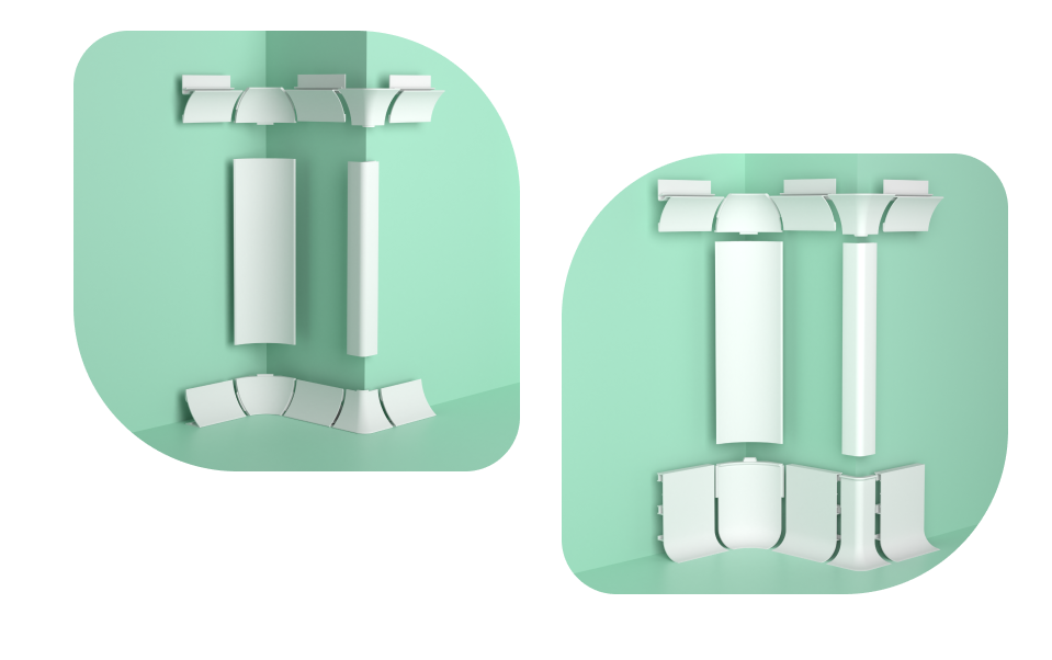 Скругляющий плинтус для чистых помещений монтаж